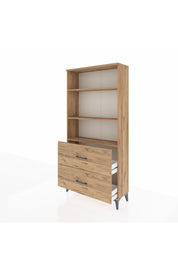 Arges Dolap 3 Raflı 2 Çekmeceli 88x30x182 - S24M049V9A