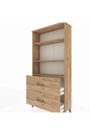 Arges Dolap 3 Raflı 2 Çekmeceli 88x30x182 - S24M049V9A
