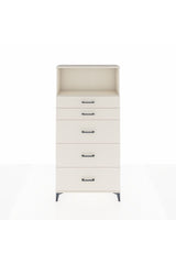 Arges Dolap Tek Raflı 5 Çekmeceli 88x30x182