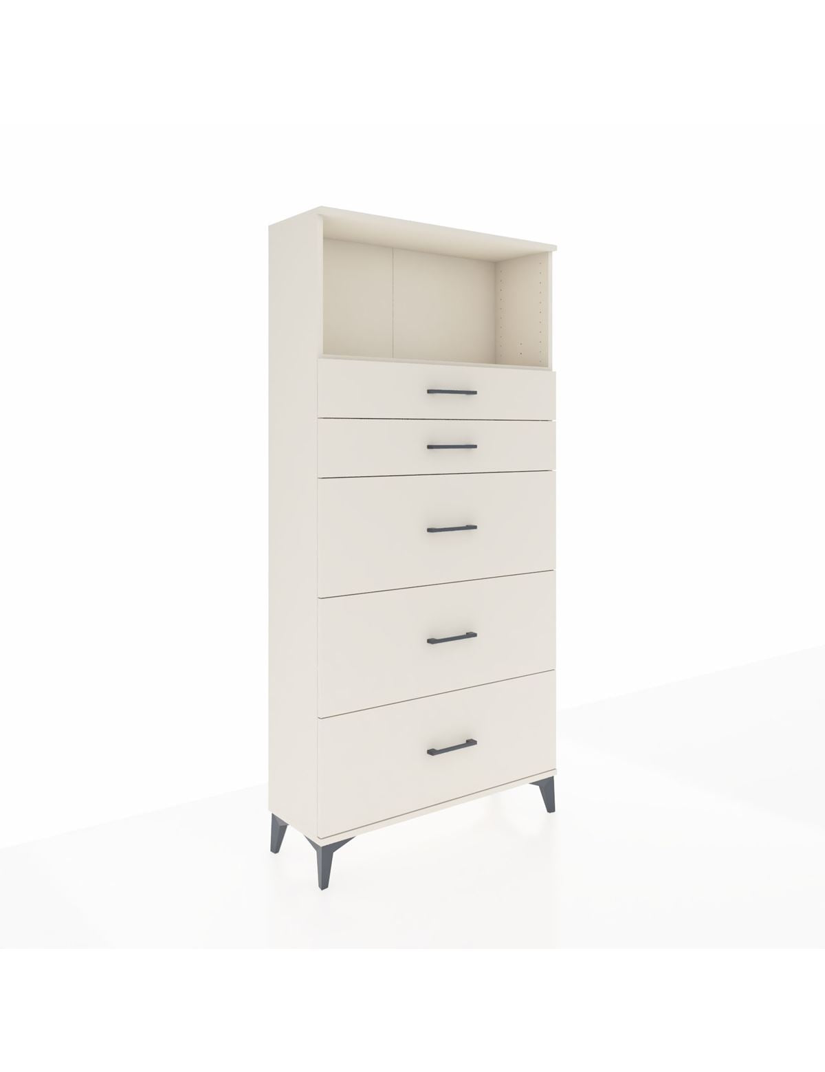 Arges Dolap Tek Raflı 5 Çekmeceli 88x30x182 - S24M050V1A