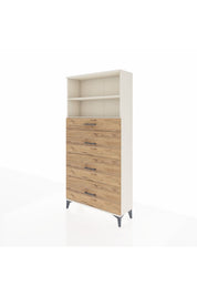 Arges Dolap 2 Raflı 4 Çekmeceli 88x30x182 - S24M051V3A