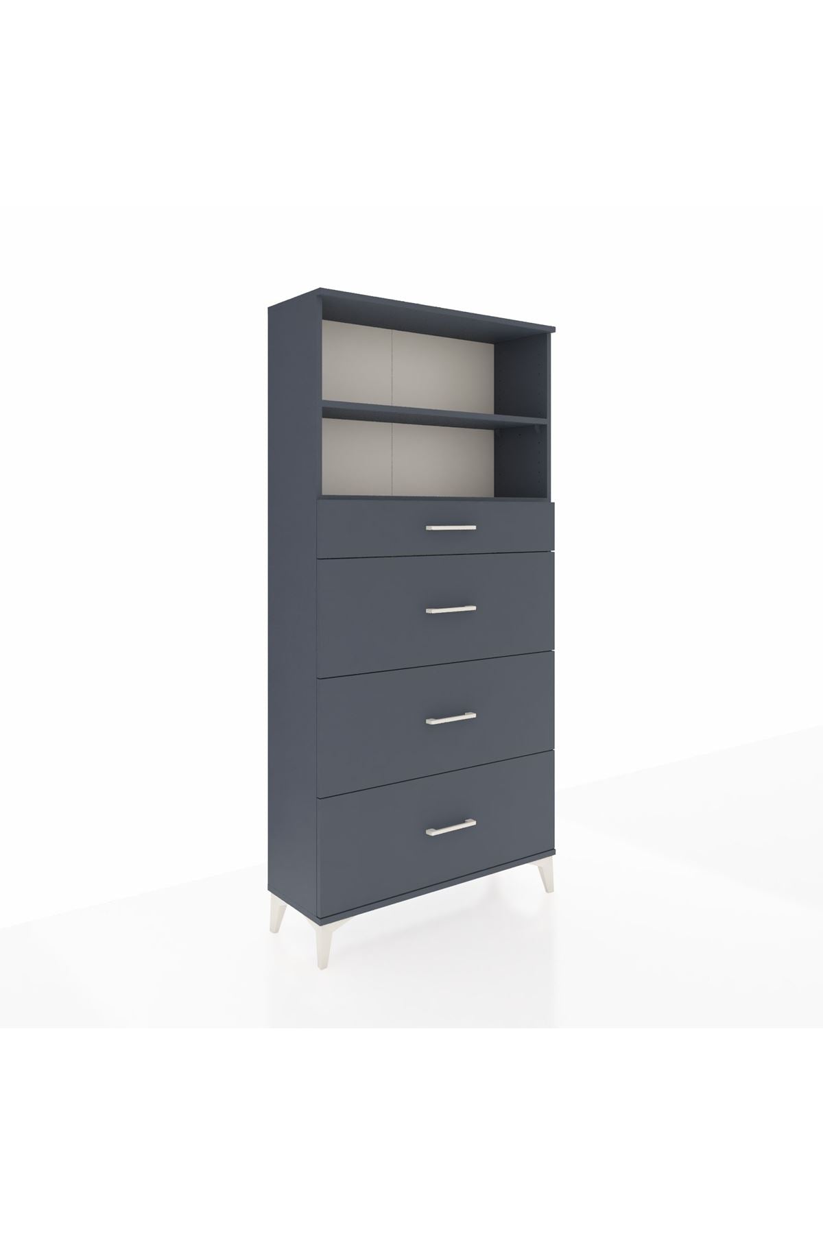 Arges Dolap 2 Raflı 4 Çekmeceli 88x30x182 - S24M051V5A