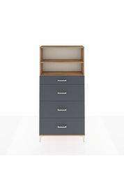 Arges Dolap 2 Raflı 4 Çekmeceli 88x30x182 - S24M051V8A