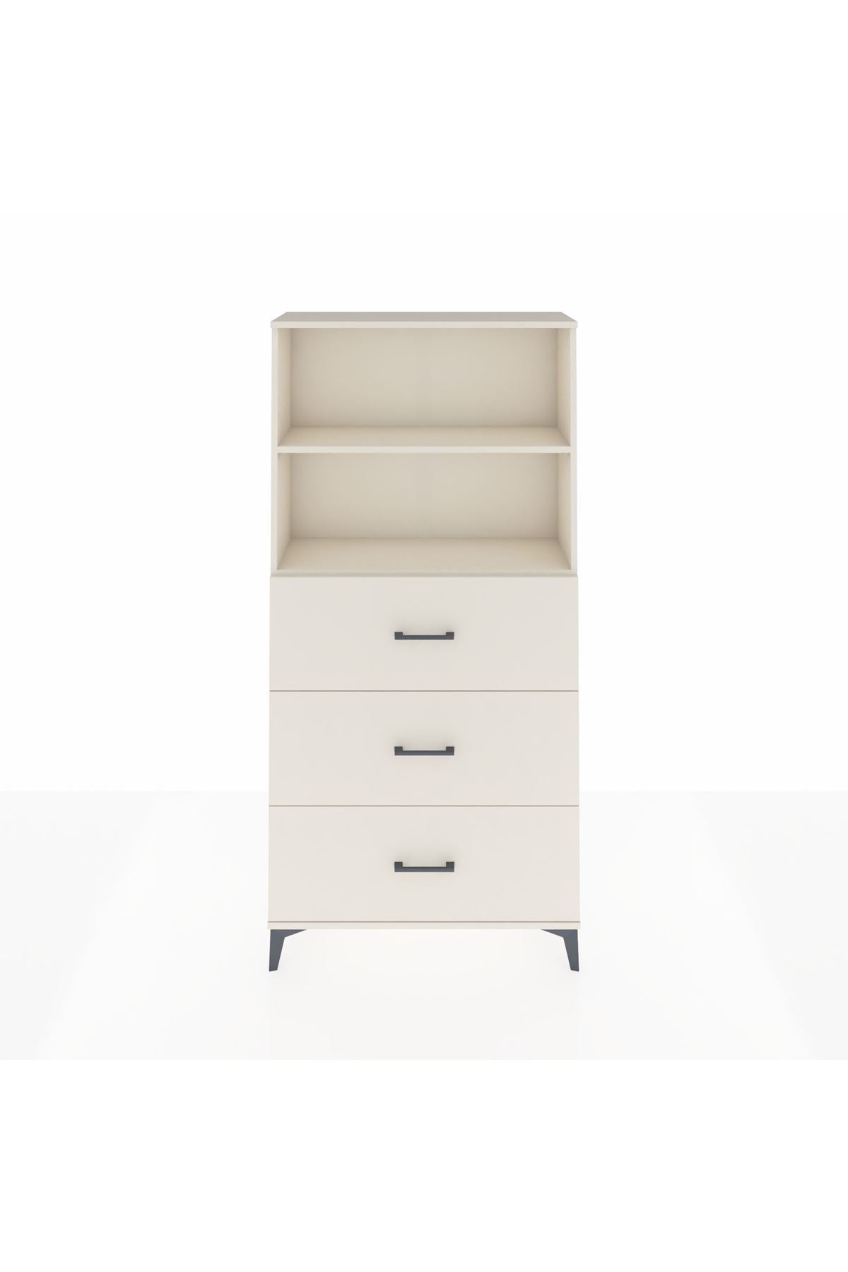 Arges Dolap 2 Raflı 3 Çekmeceli 88x30x182 - S24M052V1A