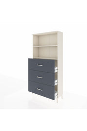 Arges Dolap 2 Raflı 3 Çekmeceli 88x30x182 - S24M052V2A