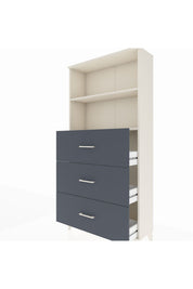 Arges Dolap 2 Raflı 3 Çekmeceli 88x30x182 - S24M052V2A