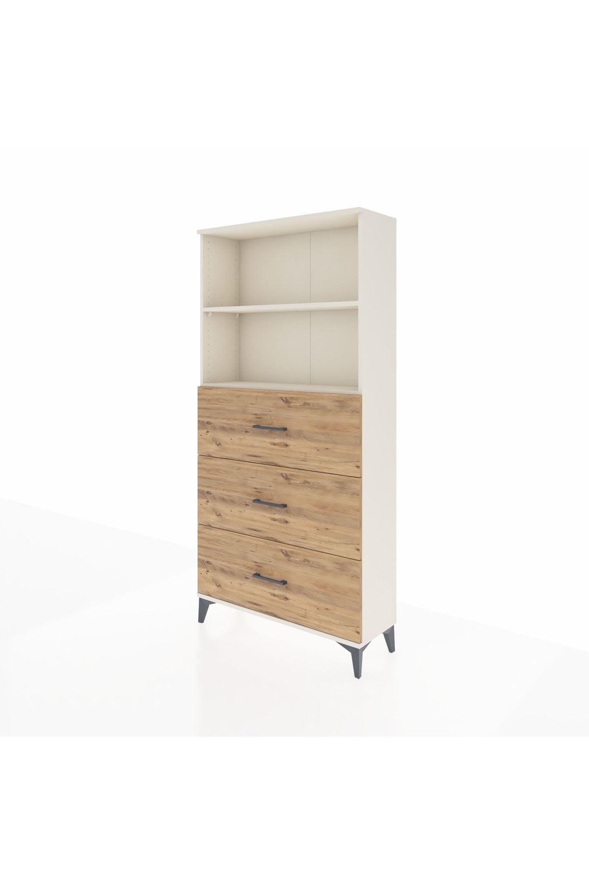 Arges Dolap 2 Raflı 3 Çekmeceli 88x30x182 - S24M052V3A
