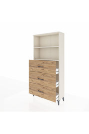 Arges Dolap 2 Raflı 3 Çekmeceli 88x30x182 - S24M052V3A