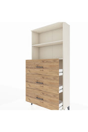Arges Dolap 2 Raflı 3 Çekmeceli 88x30x182 - S24M052V3A
