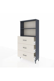 Arges Dolap 2 Raflı 3 Çekmeceli 88x30x182 - S24M052V4A