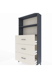 Arges Dolap 2 Raflı 3 Çekmeceli 88x30x182 - S24M052V4A