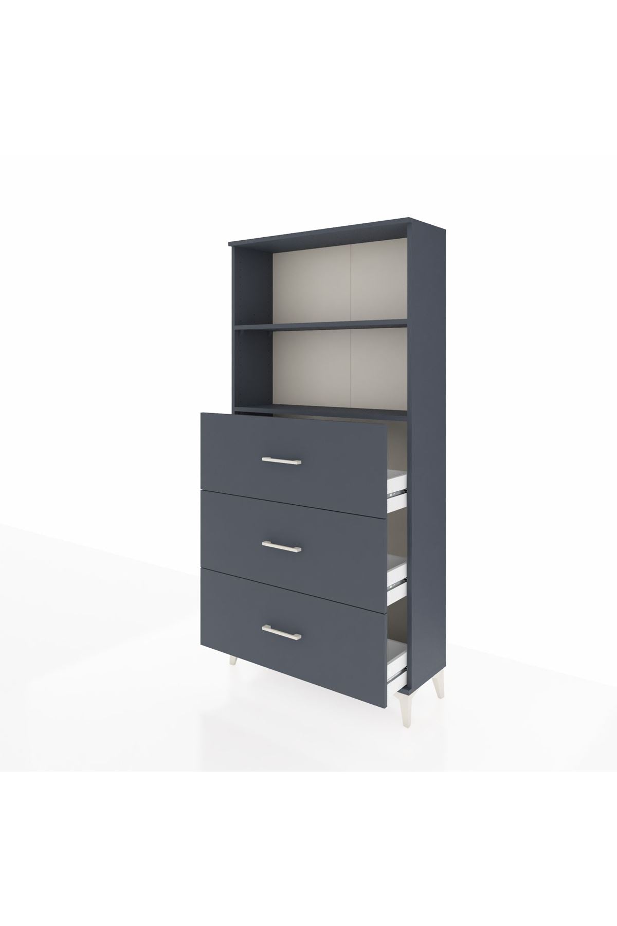 Arges Dolap 2 Raflı 3 Çekmeceli 88x30x182 - S24M052V5A