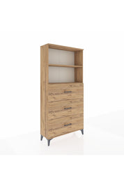 Arges Dolap 2 Raflı 3 Çekmeceli 88x30x182 - S24M052V9A