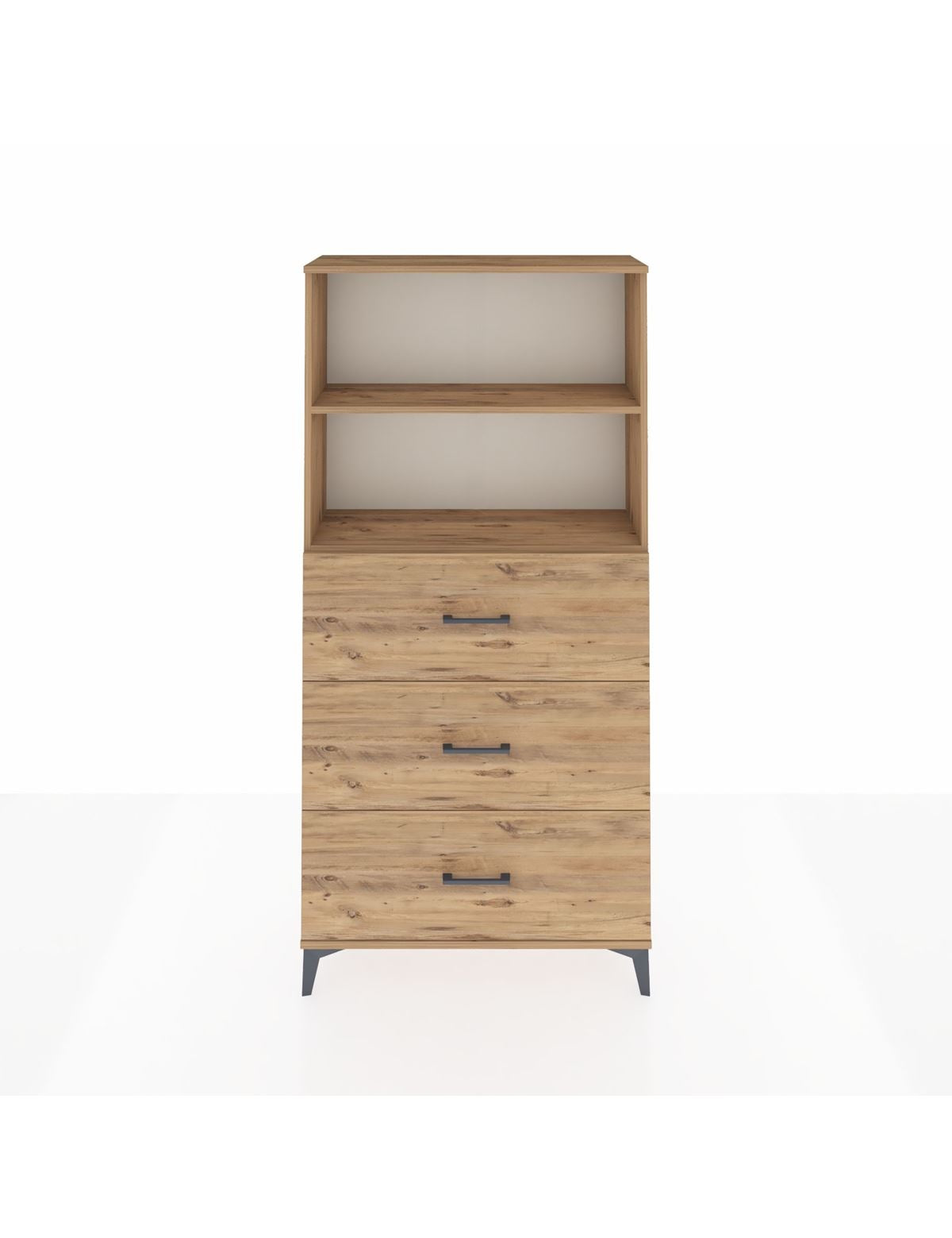 Arges Dolap 2 Raflı 3 Çekmeceli 88x30x182 - S24M052V9A