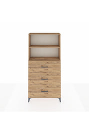 Arges Dolap 2 Raflı 3 Çekmeceli 88x30x182 - S24M052V9A