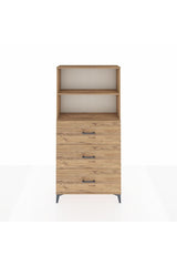 Arges Dolap 2 Raflı 3 Çekmeceli 88x30x182
