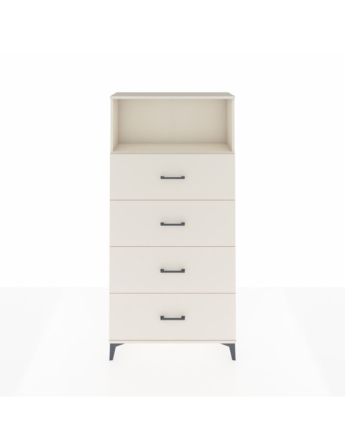 Arges Dolap 2 Raflı 4 Çekmeceli 88x30x182 - S24M053V1A