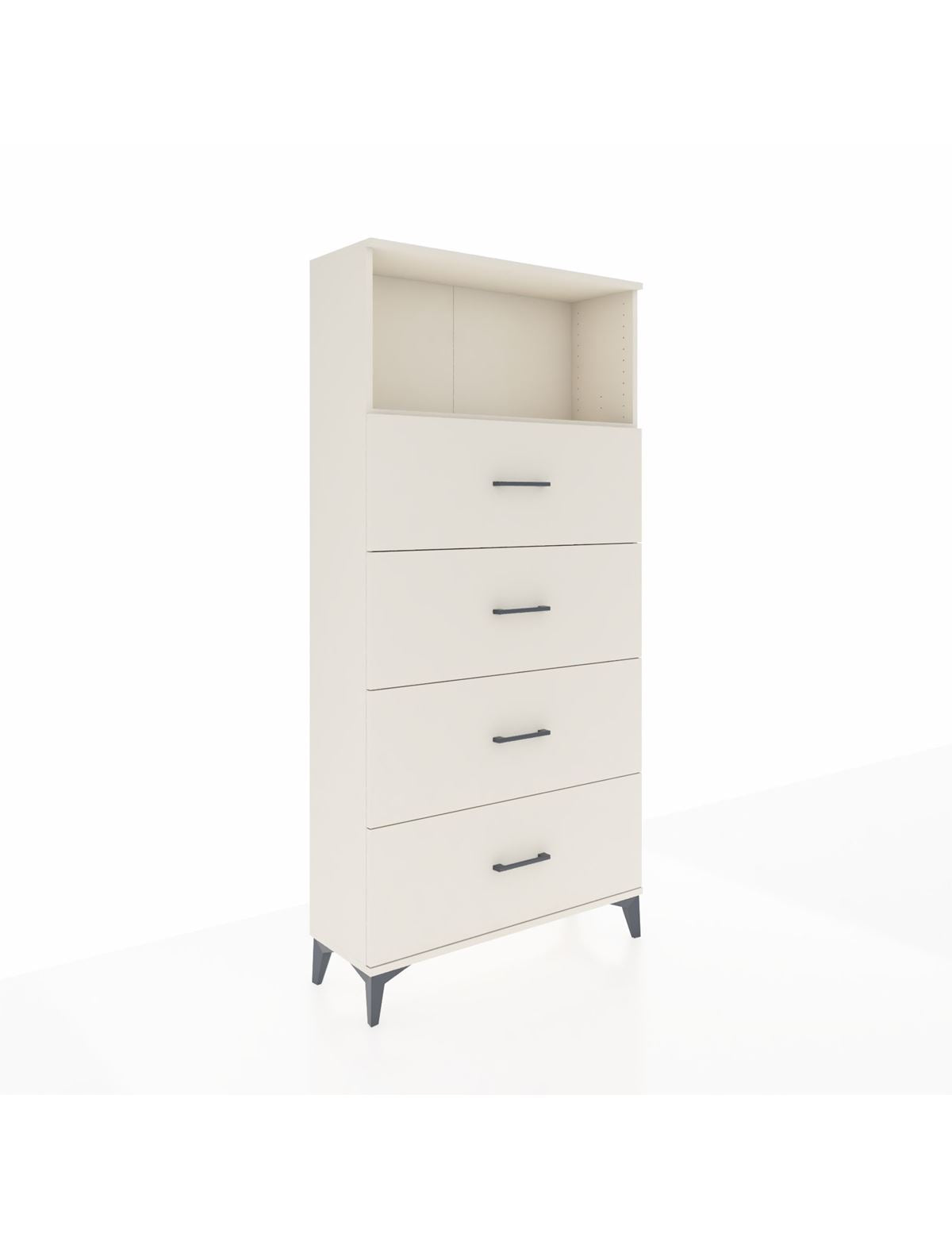 Arges Dolap 2 Raflı 4 Çekmeceli 88x30x182 - S24M053V1A