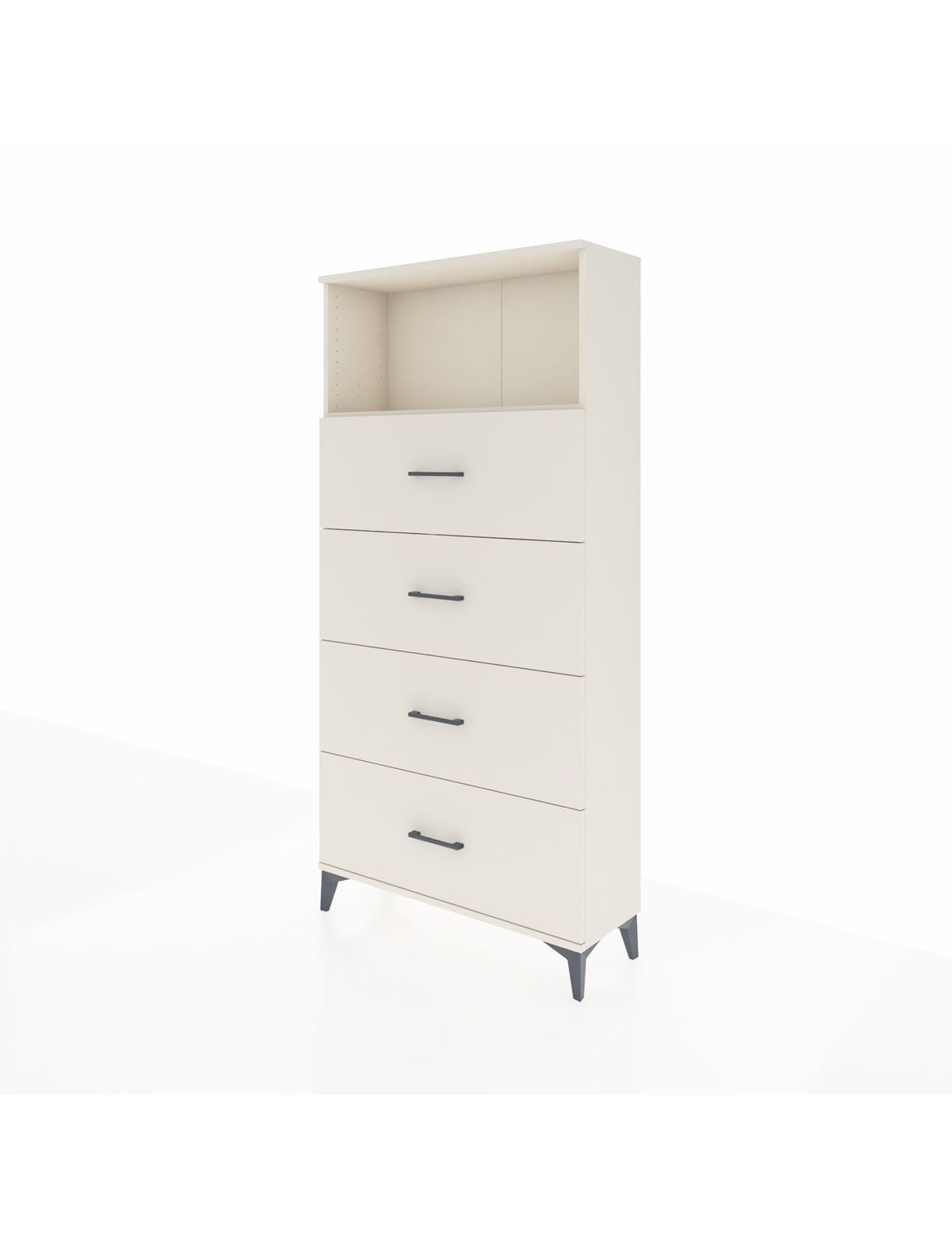 Arges Dolap 2 Raflı 4 Çekmeceli 88x30x182 - S24M053V1A