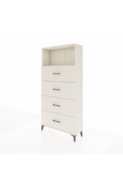Arges Dolap 2 Raflı 4 Çekmeceli 88x30x182 - S24M053V1A