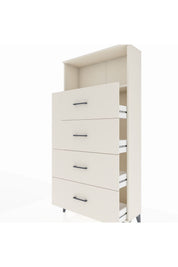 Arges Dolap 2 Raflı 4 Çekmeceli 88x30x182 - S24M053V1A