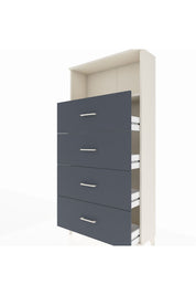 Arges Dolap 2 Raflı 4 Çekmeceli 88x30x182 - S24M053V2A