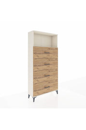 Arges Dolap 2 Raflı 4 Çekmeceli 88x30x182 - S24M053V3A