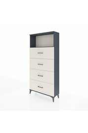 Arges Dolap 2 Raflı 4 Çekmeceli 88x30x182 - S24M053V4A