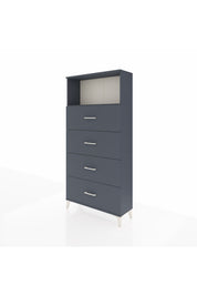 Arges Dolap 2 Raflı 4 Çekmeceli 88x30x182 - S24M053V5A