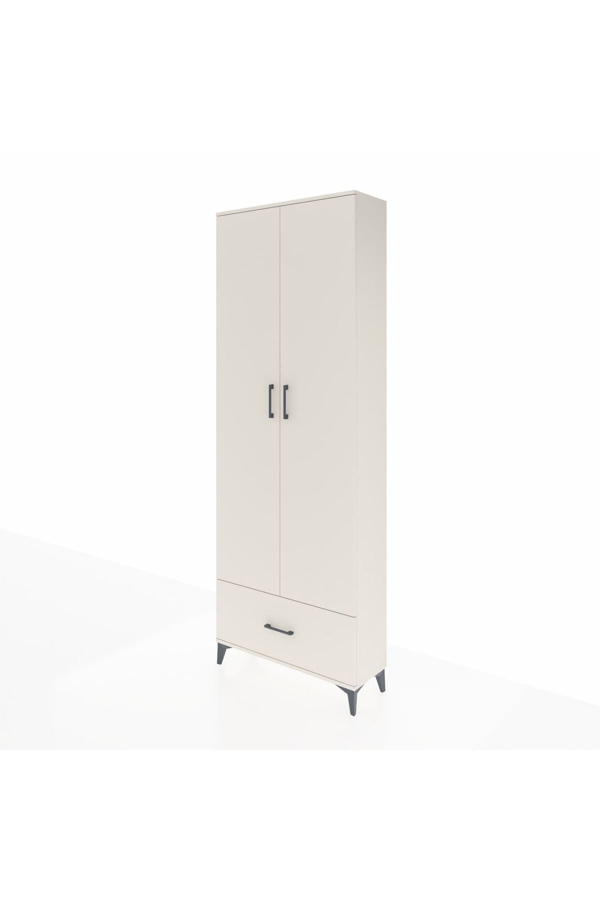 Arges Dolap 5 Raflı Tek Çekmeceli 2 Kapaklı 88x30x243 - S33M001V1A