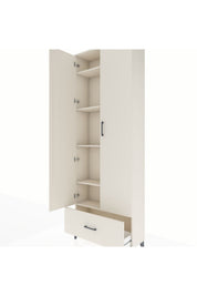Arges Dolap 5 Raflı Tek Çekmeceli 2 Kapaklı 88x30x243 - S33M001V1A