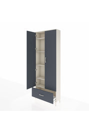 Arges Dolap 5 Raflı Tek Çekmeceli 2 Kapaklı 88x30x243 - S33M001V2A