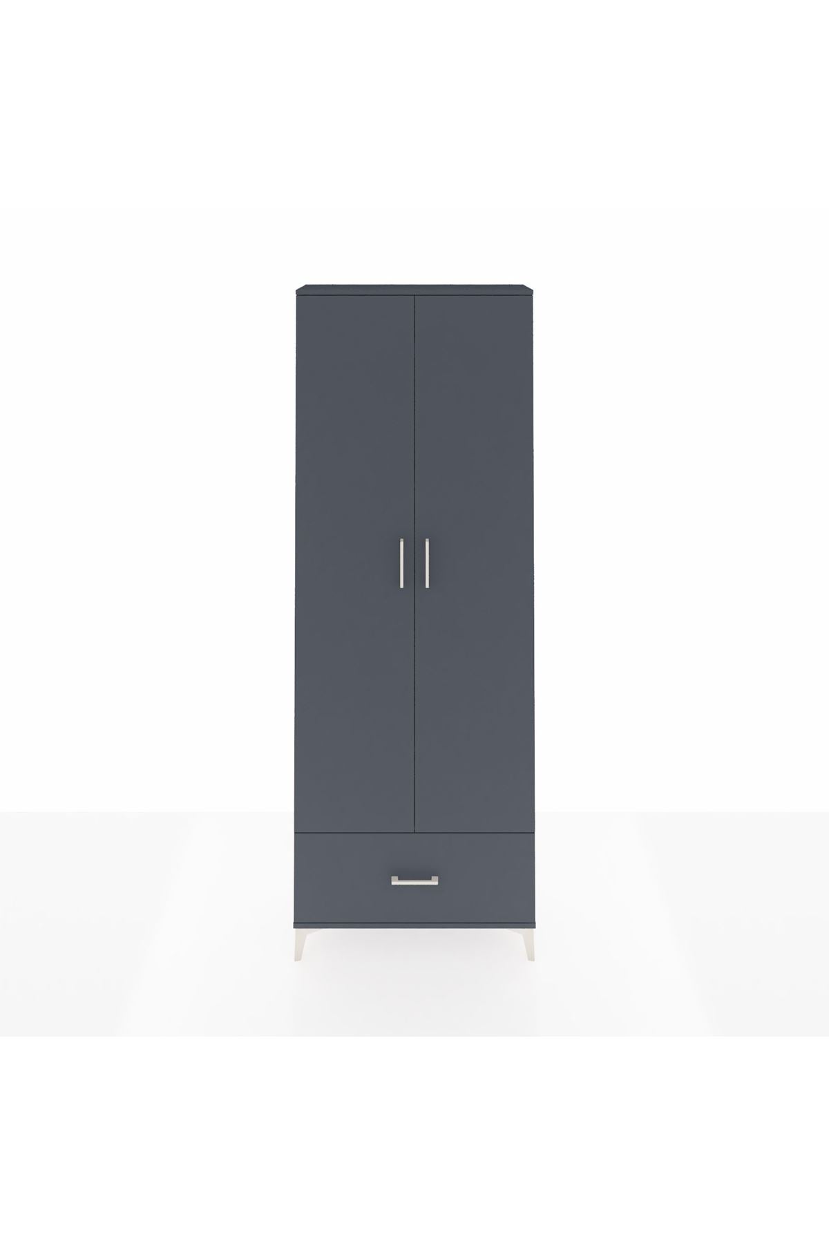 Arges Dolap 5 Raflı Tek Çekmeceli 2 Kapaklı 88x30x243 - S33M001V5A