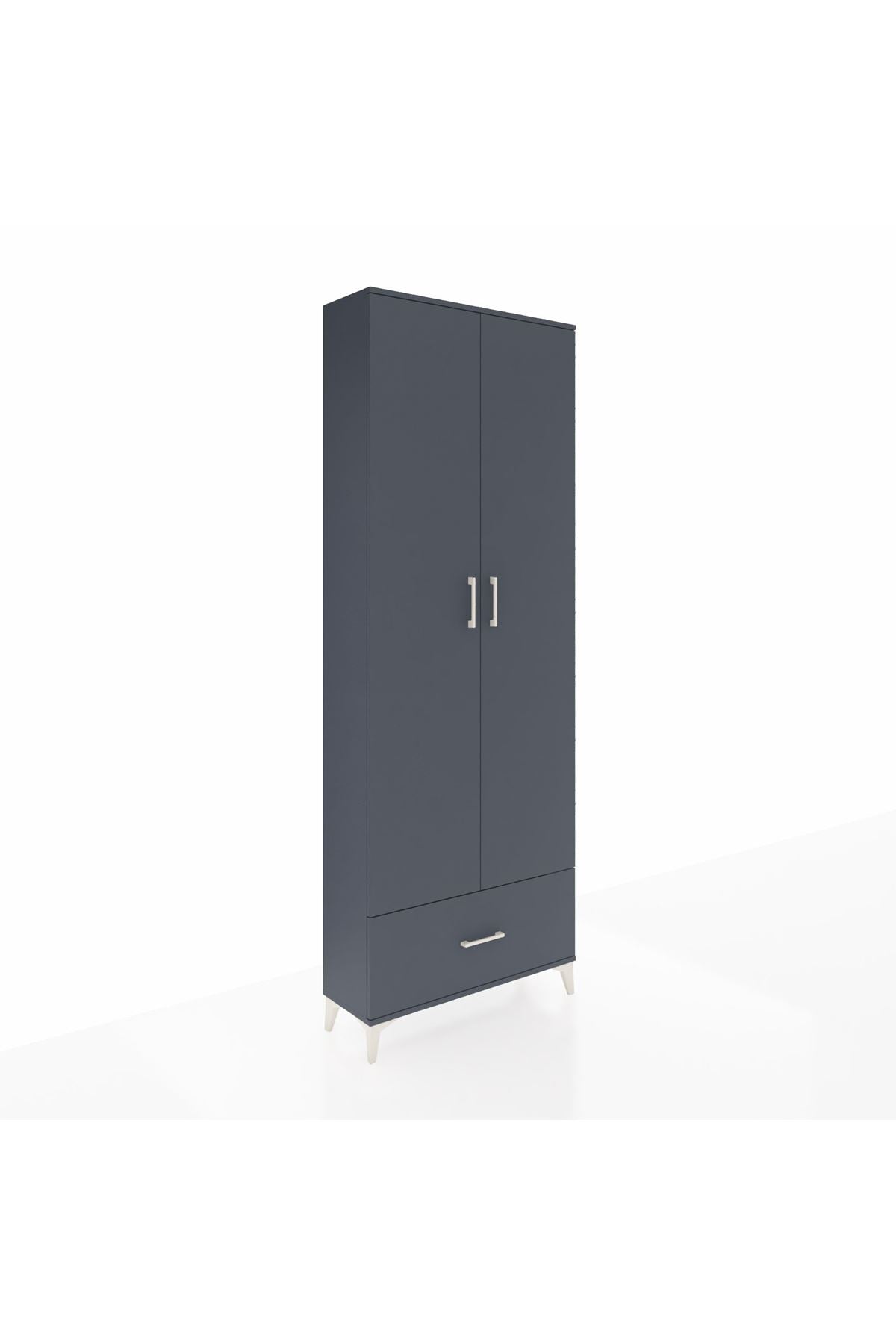 Arges Dolap 5 Raflı Tek Çekmeceli 2 Kapaklı 88x30x243 - S33M001V5A