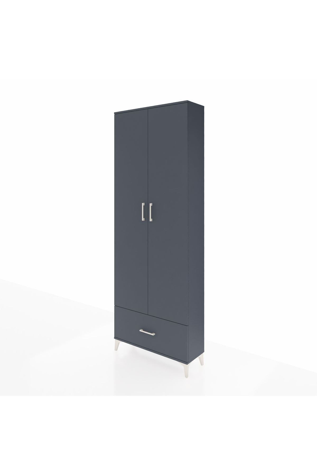 Arges Dolap 5 Raflı Tek Çekmeceli 2 Kapaklı 88x30x243 - S33M001V5A