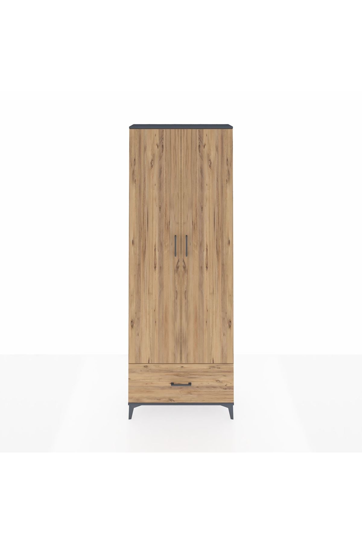 Arges Dolap 5 Raflı Tek Çekmeceli 2 Kapaklı 88x30x243 - S33M001V6A