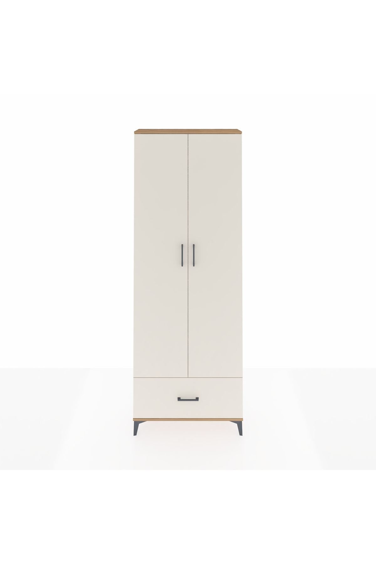 Arges Dolap 5 Raflı Tek Çekmeceli 2 Kapaklı 88x30x243 - S33M001V7A