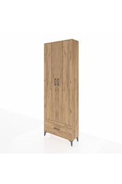 Arges Dolap 5 Raflı Tek Çekmeceli 2 Kapaklı 88x30x243 - S33M001V9A