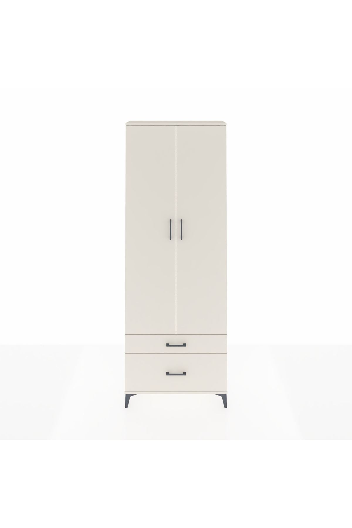 Arges Dolap 4 Raflı 2 Çekmeceli 2 Kapaklı 88x30x243 - S33M003V1A