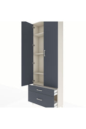 Arges Dolap 4 Raflı 2 Çekmeceli 2 Kapaklı 88x30x243 - S33M003V2A