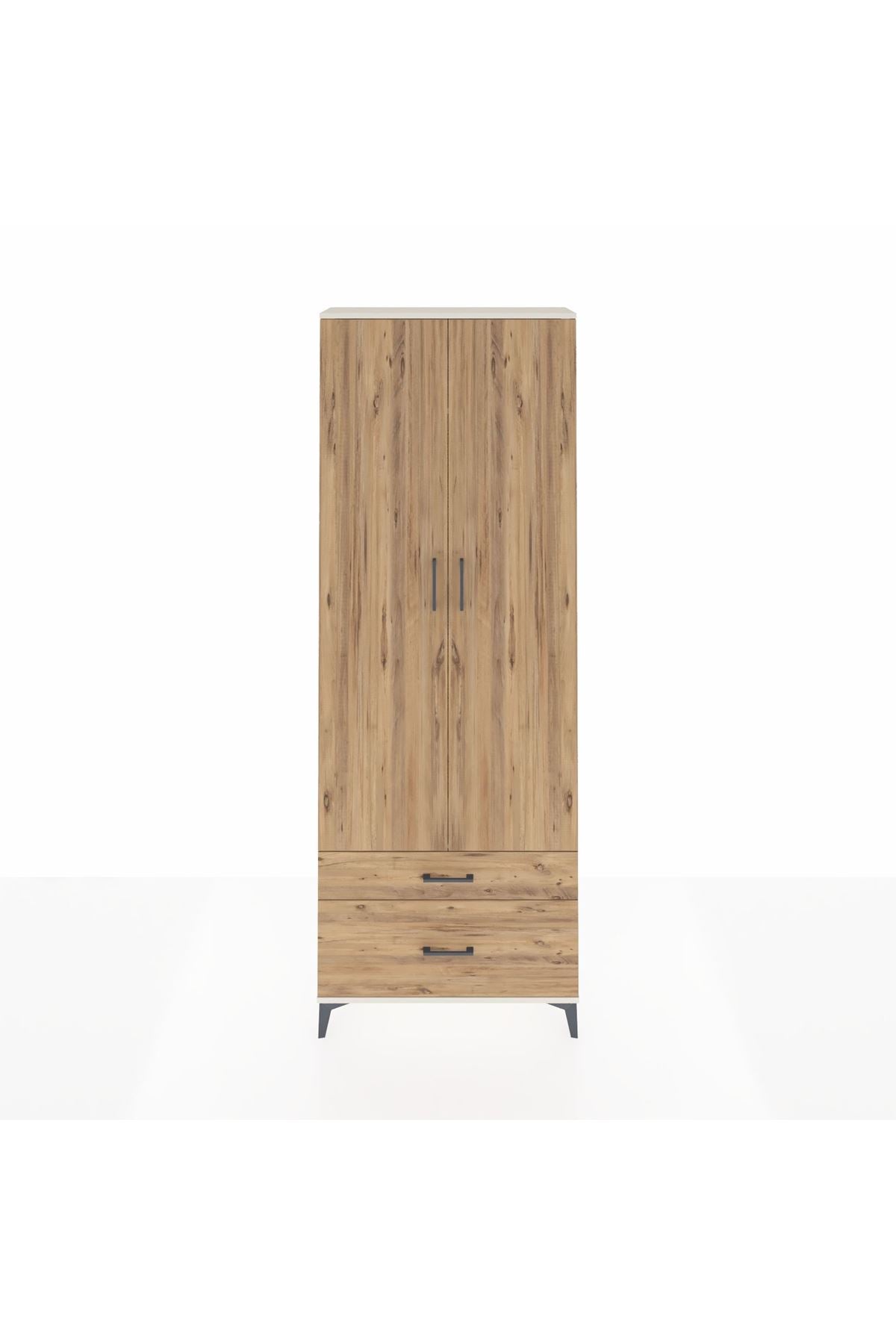 Arges Dolap 4 Raflı 2 Çekmeceli 2 Kapaklı 88x30x243 - S33M003V3A