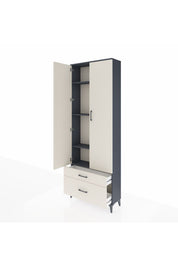 Arges Dolap 4 Raflı 2 Çekmeceli 2 Kapaklı 88x30x243 - S33M003V4A