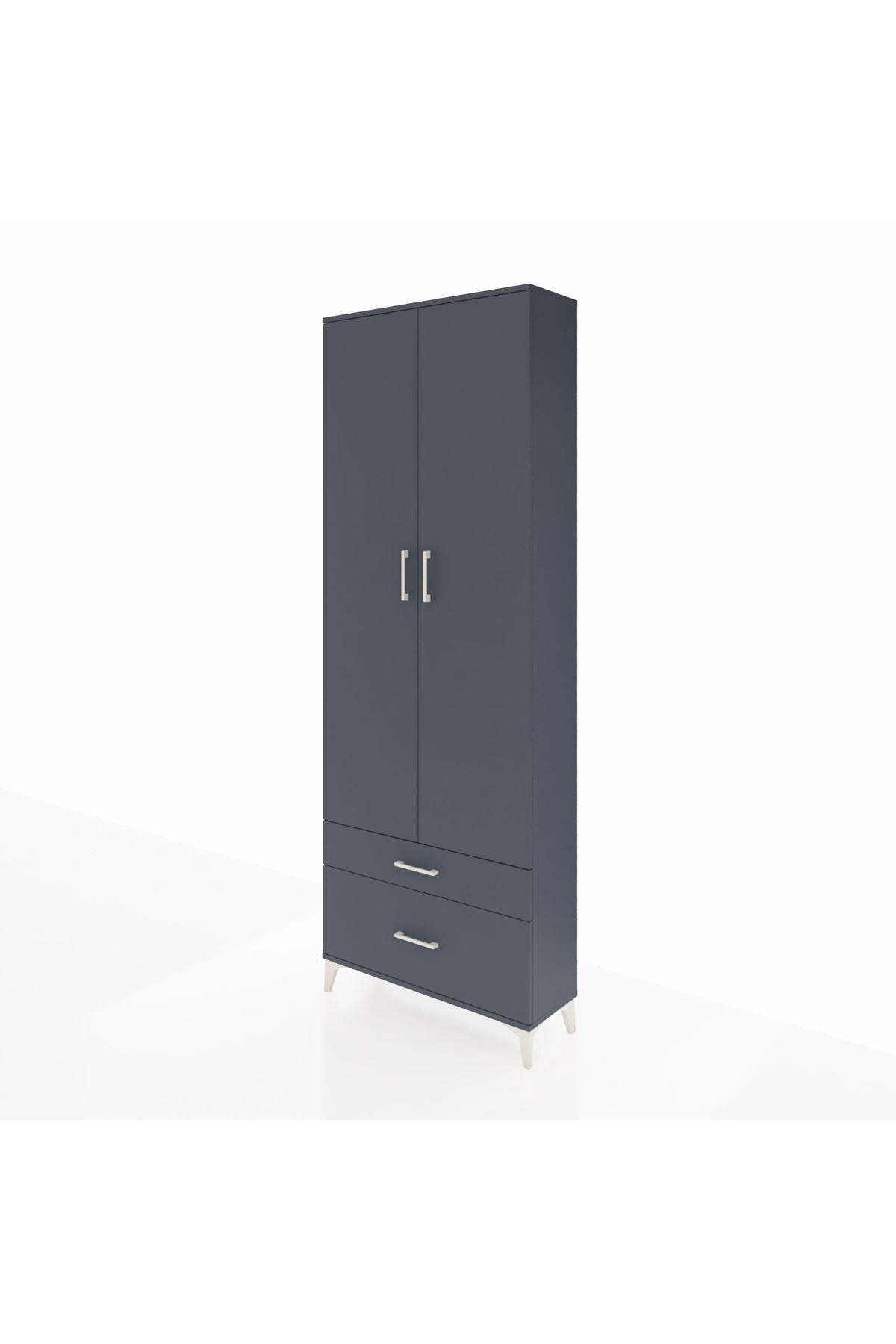 Arges Dolap 4 Raflı 2 Çekmeceli 2 Kapaklı 88x30x243 - S33M003V5A