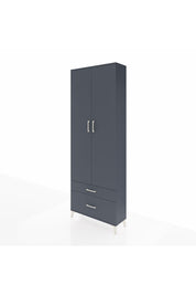 Arges Dolap 4 Raflı 2 Çekmeceli 2 Kapaklı 88x30x243 - S33M003V5A