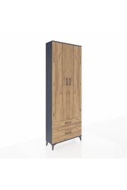 Arges Dolap 4 Raflı 2 Çekmeceli 2 Kapaklı 88x30x243 - S33M003V6A