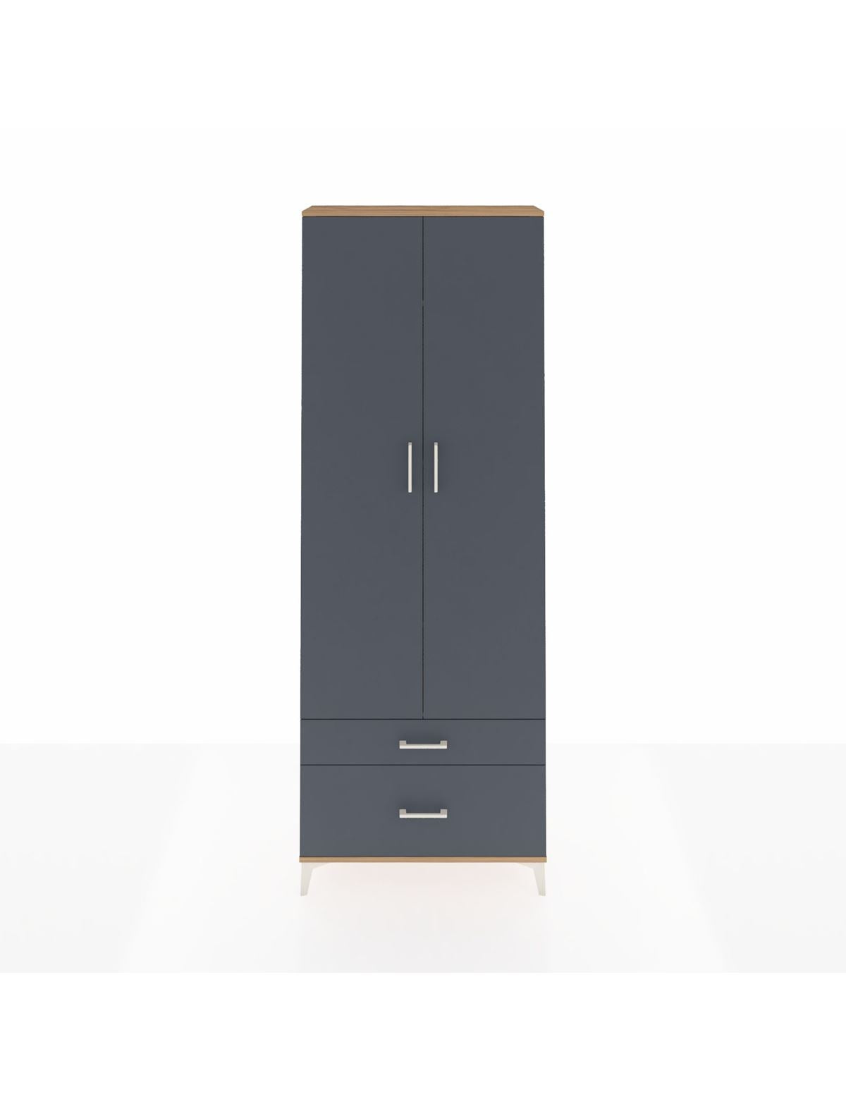 Arges Dolap 4 Raflı 2 Çekmeceli 2 Kapaklı 88x30x243 - S33M003V8A