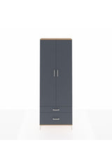 Arges Dolap 4 Raflı 2 Çekmeceli 2 Kapaklı 88x30x243