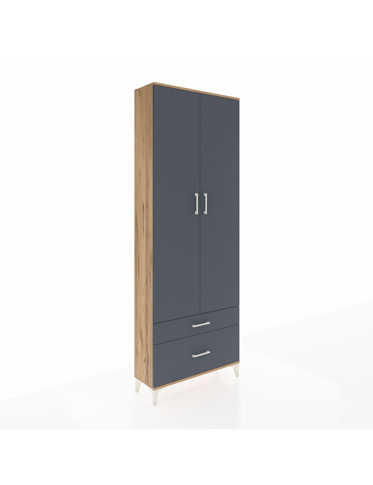 Arges Dolap 4 Raflı 2 Çekmeceli 2 Kapaklı 88x30x243 - S33M003V8A