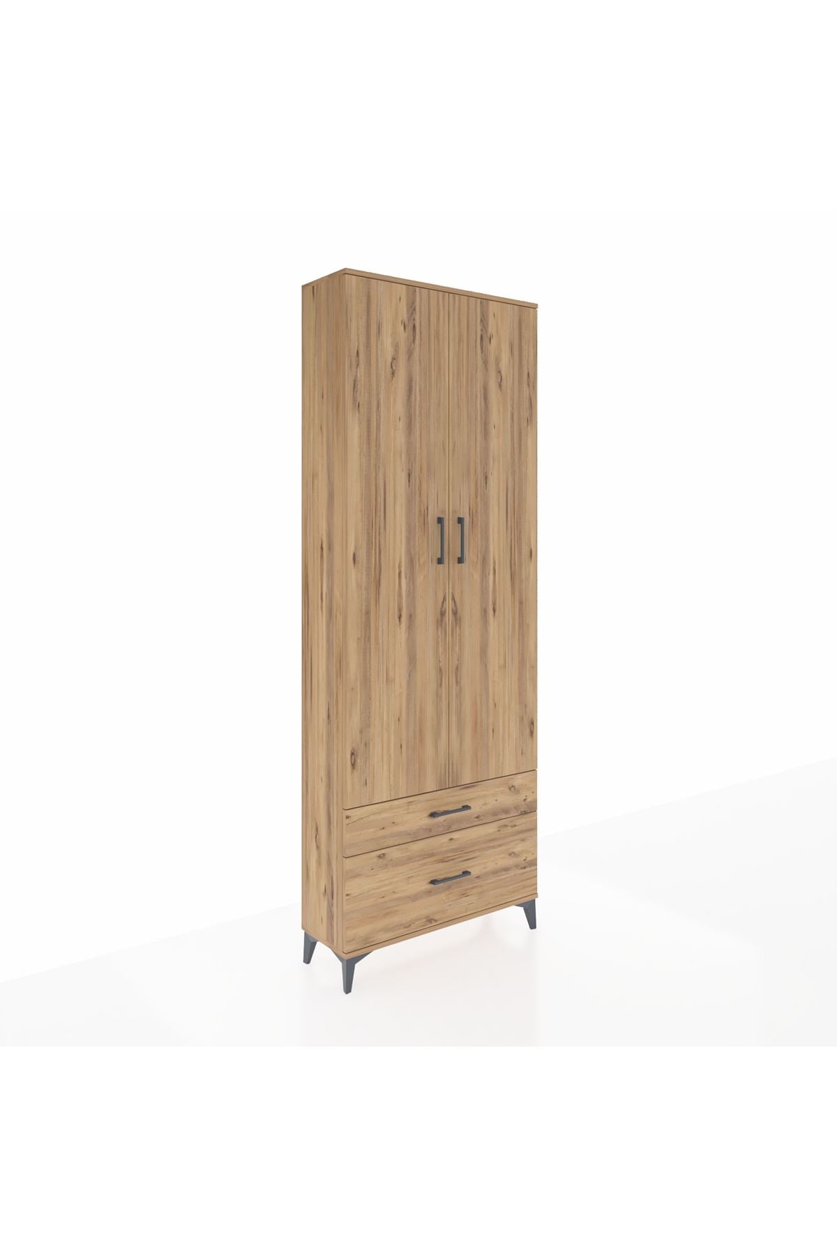 Arges Dolap 4 Raflı 2 Çekmeceli 2 Kapaklı 88x30x243 - S33M003V9A