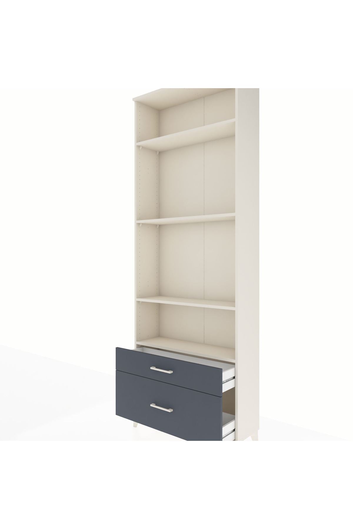 Arges Dolap 4 Raflı 2 Çekmeceli 88x30x243 - S33M004V2A